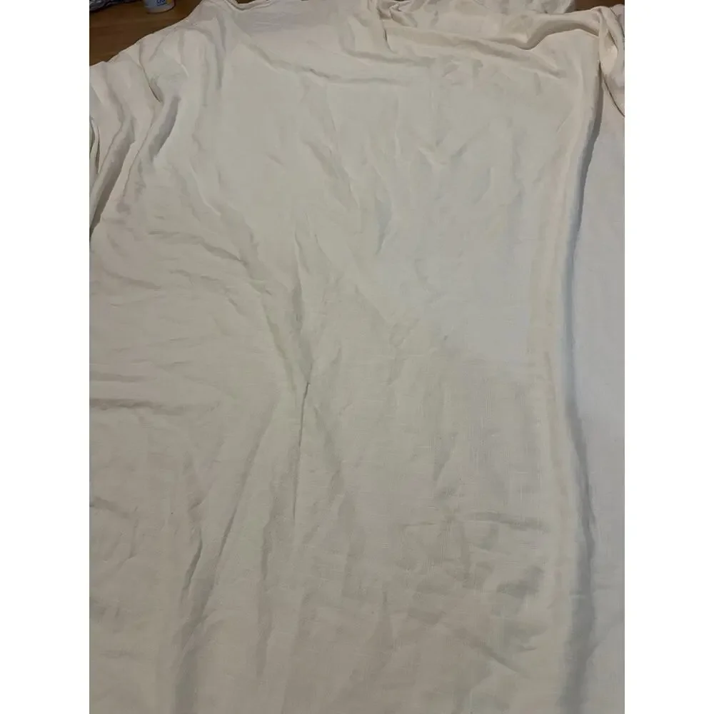 Heavyweight Linen Blend Duvet Cover Casaluna Oversized Queen White 101x95”
